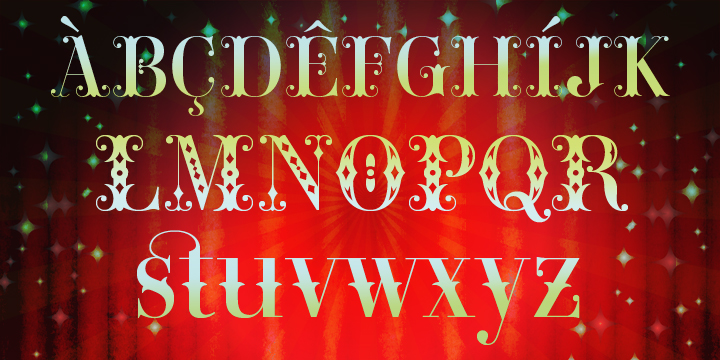 Beispiel einer Carmen Fiesta Regular-Schriftart